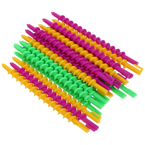 KONTONTY Plastic Spiral Curlers Set 40 Pieces