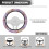 Pink Marble Steering Wheel Cover 15 Inch 6