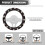 Daisy Car Steering Wheel Cover 15 inch Elastic Warm Winter 5