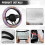 Pink Marble Steering Wheel Cover 15 Inch 5