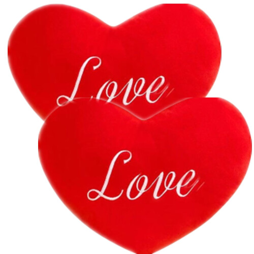 Heart Mini Valentine Ornament Pink Throw Pillow 1 Pack