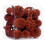 Flocked Christmas Ornaments Balls Set Brown 28pcs 1