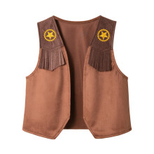 Western cowboy vest for boys with fringe, Halloween party