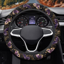 Butterfly Fuzzy Steering Wheel Cover Women 1-Pack