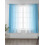 Light Blue and White Gradient Sheer Curtains 52x63 Rod 2