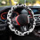 Leopard Print Car Steering Wheel Cover 15 inch 3