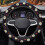 Daisy Car Steering Wheel Cover 15 inch Elastic Warm Winter 1