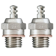 RC Onderdelen Gloeibougie OS OS Voormalig A3 No.6 6 Standaard Gloeibougie Vonk Heet voor RC Auto Vrachtwagen Nitro Motor - (2 Stuks)