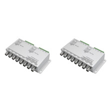2X Video Balun Passivo per Telecamere TVI CVI AHD CCTV Tramite Doppino Intrecciato Video Balun UTP Ricetrasmettitore 8CH da BNC un UTP RJ45 (8CH)
