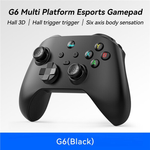 2X Controller di Gioco  G6 per IOS/Android Gamepad per PC Hall Rocker Joystick A Doppia Vibrazione A Sei Assi per  B 2