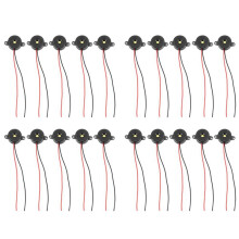 20 Pezzi 3-24V 85DB Suono Elettronico Cicalino Allarme Nero 23 x 12 mm