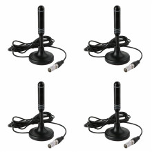 4X Antenna Digitale HD Freeview Antenna HDTV con Coassiale da 300 cm, Impermeabile per Esterni per Trasmissioni DVB-T DVB-T2 e DAB