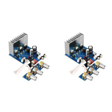2X TDA2030 15W + 15W + 30W Amplificatore A 2.1 Canali Scheda Audio Amplificatore Subwoofer Uscita Bassi per Altoparlante Dual AC12-15V Fai da Te