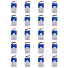 20X  Sirena Cablata Avviso Sirena Durevole  12V Allarme Suono Lampeggiante Suono Sirena Horn Sistema di Allarme di Sicurezza Domestica 115Db Blu