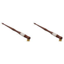 2X Penna per Calligrafia In Legno con Incisione Inglese, Supporto per Penna per Calligrafia Obliqua con Pennini In Vetro, Accessori, A