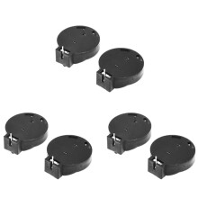 6 Pezzi CR2450 Custodia Portabatteria per Batterie A Bottone Moneta 2 Pin Nero