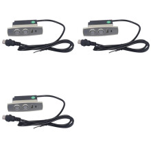 3X Controller per Poltrona Reclinabile Elettrica ABS 2 Pulsanti 5 Pin Connettori Dritti Interruttore di Controllo Manuale per Poltrona Reclinabile