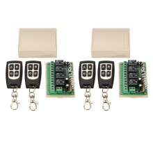 Circuito Integrato Del Commutatore di Telecomando Senza Fili di 12V 4CH Channel 433Mhz con 4 Trasmettitore DIY Sostituisca I Corredi di Attrezzi Delle