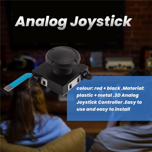 Two Pack Analog 3D Joy Con Joystick Replacement for  , Left for  Right  Joy Con Controller Full Ns Repair Tool Set(19 in 1) 2