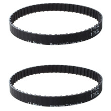 2 Pcs 10mm Wide 5.08mm Pitch 60 Teeth 60T Synchro Cog Timing Belt Black 120XL