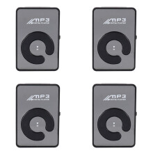 4X Mirror Clip USB Digital MP3 Supporto per Lettore Musicale da 8 Gb TF Nero