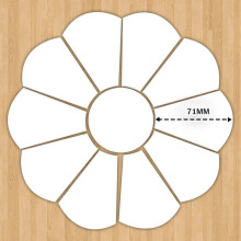 Mothers Day Gift Flower Garden Piecing Template