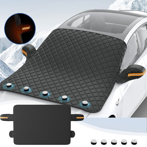 Winter Windshield Cover Oxford Fabric Reflective Strips 1