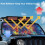 Foldable Windshield Sun Shade Galaxy Wolf Print for Jeep 5