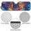 Foldable Windshield Sun Shade Galaxy Wolf Print for Jeep 6