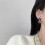 Women's Black Bow Earrings Retro Style 6
