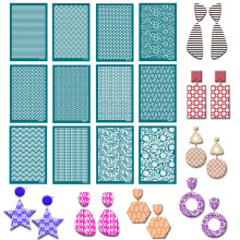 Silk Screen Stencils for Polymer Clay Reusable Printing Kit