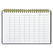 Coil Bound Notebook Blank Checked 60 Pages