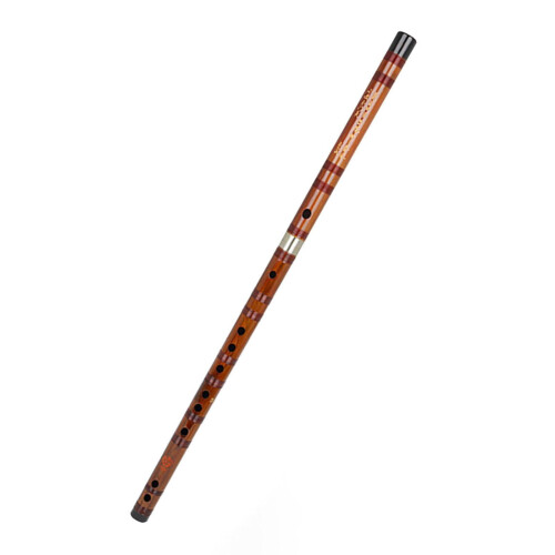 Bamboo Flute D Key Polished Woodwind Instrument for
