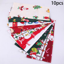 Christmas Cotton Fabric Squares 25x25 cm 5 or 10 pcs