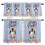 Easter Kitchen Curtains and Valance Set Blue Rod Pocket 1