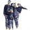 Matching Family Pajama Sets Blue Tree Long Sleeve Tee and 1
