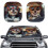 Cool Dog Print Car Sun Visor 2-Pack Polyester Heat and Sun 1