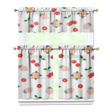 Cherry Kitchen Curtain Valance Set 36 Inch