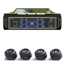 Wireless 4-Wheel TPMS with Built-in and External Sensors