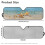 Foldable Windshield Sun Shade for Jeep Wrangler Aluminum 6