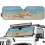 Foldable Windshield Sun Shade for Jeep Wrangler Aluminum 2