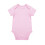 Baby Bodysuit Unisex Solid Color Romper Light Pink 6-9 1