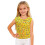 Kids Leopard Glitter Tank Top Yellow Size 100 1