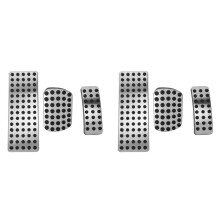 2 Set Silver Car Brake Pedal Pad Stainless Steel Car Accessories, for   AMG A B CLA GLA ML GL R W176 W245