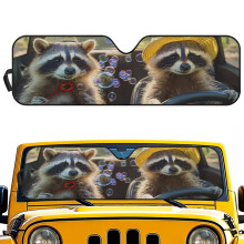 Raccoon Windshield Sun Shade for Jeep Wrangler TJ JK JKU JL