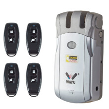 Wafu Door Lock 019 Remote Control Deadbolt Lock Electronic Keyless Tuya /Wifi Lock 433Mhz Invisible Lock