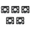 5X 4 Array IR LED Spot Light Infrared 4X IR LED Board for CCTV Cameras Night Vision (52mm Diameter) 1