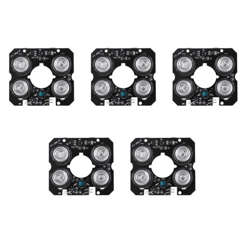 5X 4 Array IR LED Spot Light Infrared 4X IR LED Board for CCTV Cameras Night Vision (52mm Diameter)