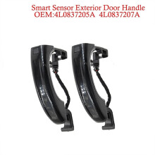 2pcs Car Black Sensor Exterior Door Handle W/Key Button for Q7 2007-2015 4L0837205A 4L0837207A 4L0 837 205B