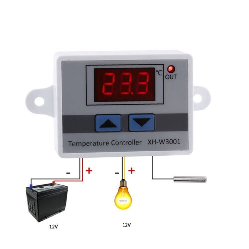 3X 12V Digital LED Temperature Controller Thermostat Control 2